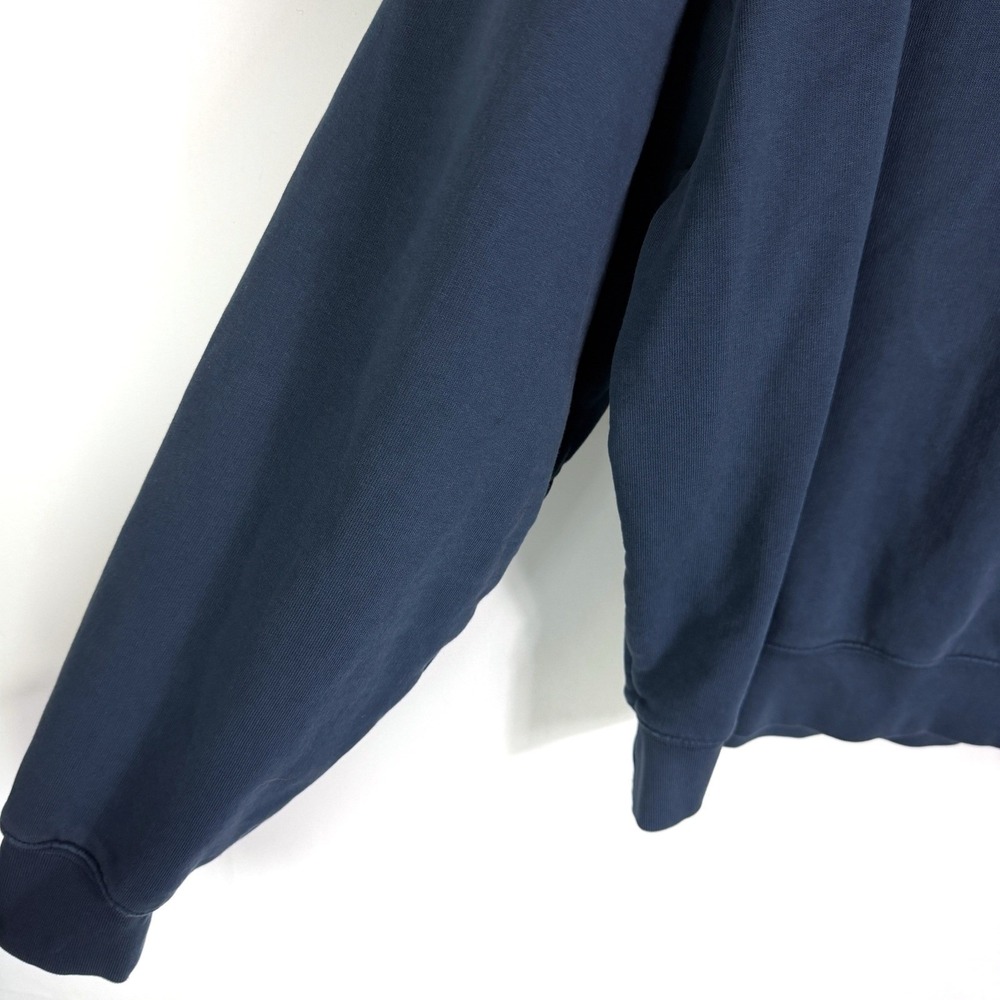 Anine Bing Miles Sweatshirt Navy Blue Chenille AB Patch Varsity Womens Sz S - Picture 6 of 10